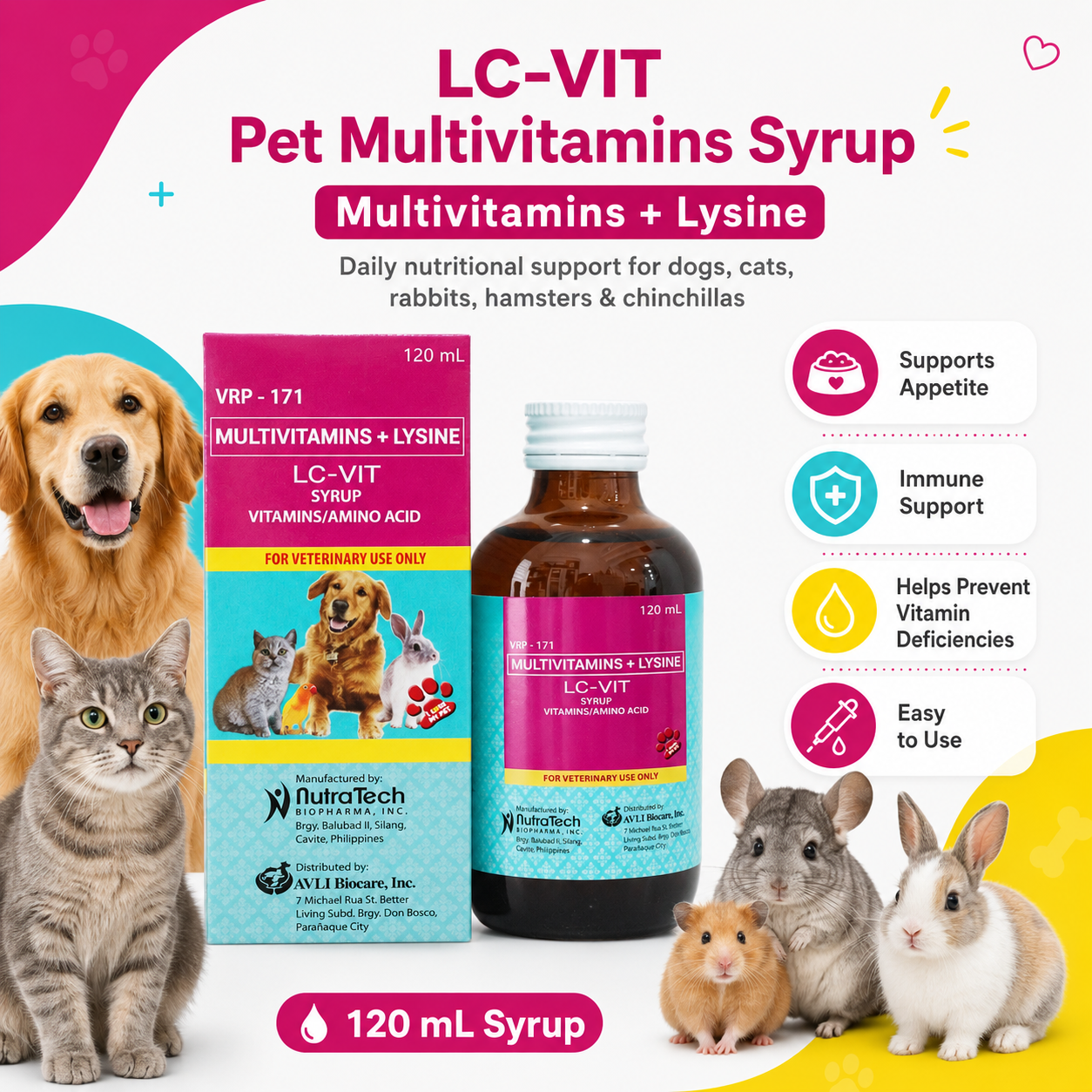 LC-Vit Multi-vitamins Syrup For Every Pet
