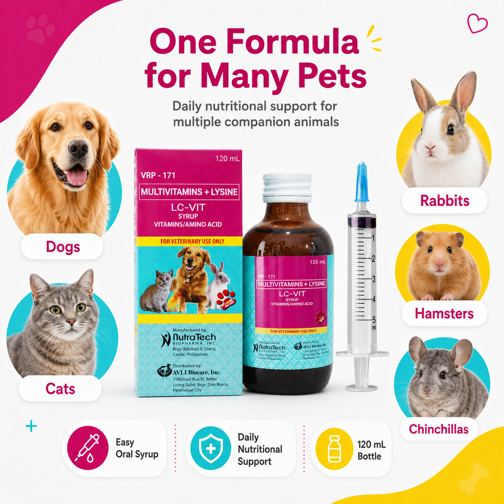LC-Vit Multi-vitamins Syrup For Every Pet