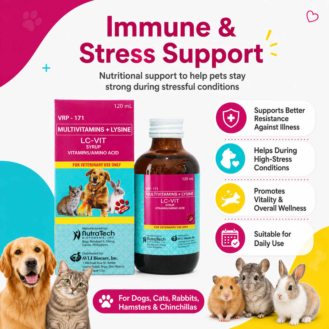 LC-Vit Multi-vitamins Syrup For Every Pet