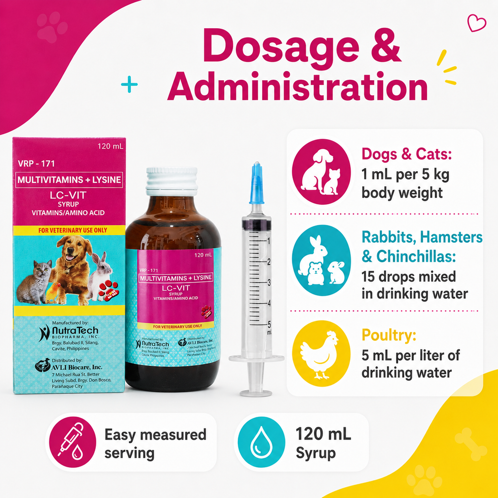 LC-Vit Multi-vitamins Syrup For Every Pet