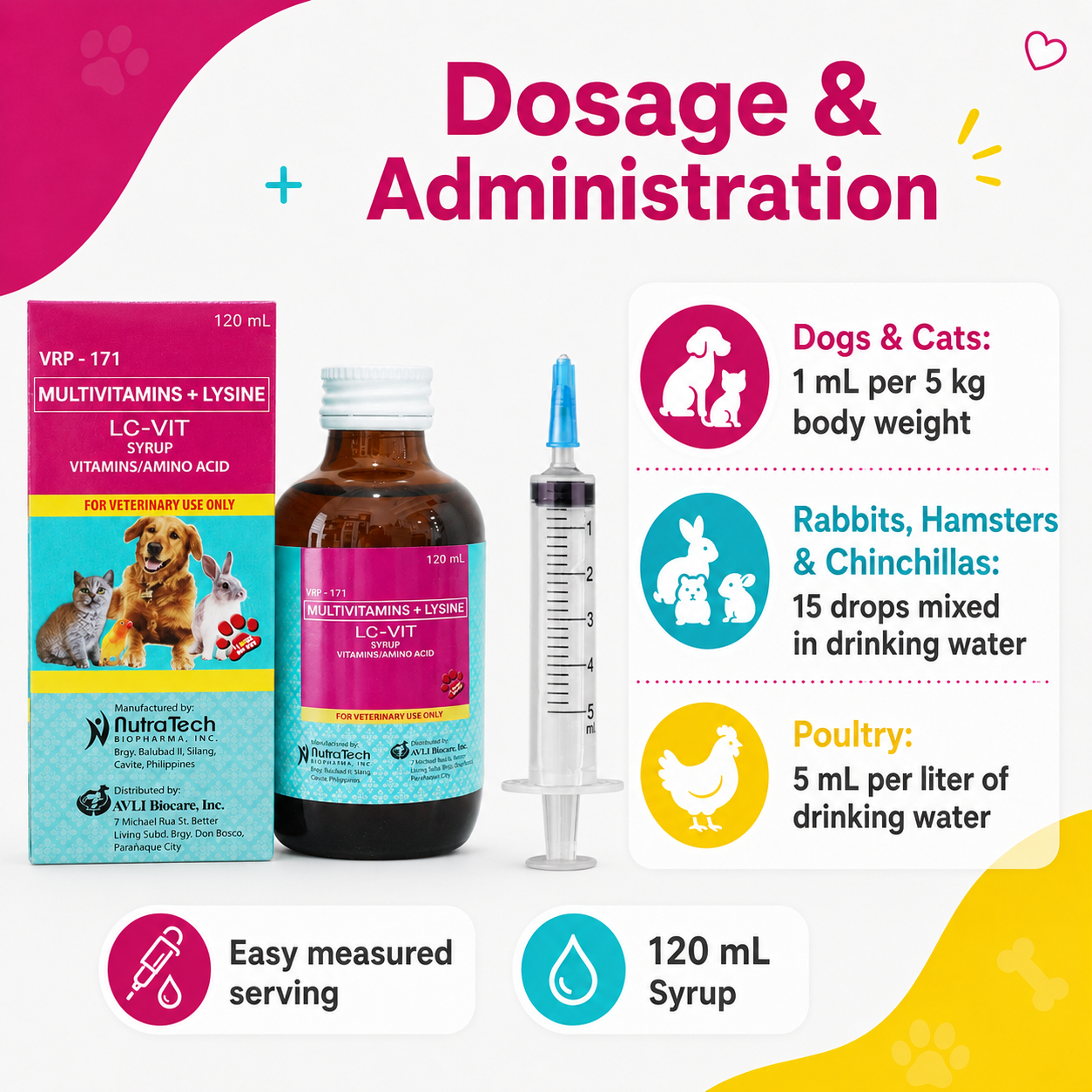 LC-Vit Multi-vitamins Syrup For Every Pet