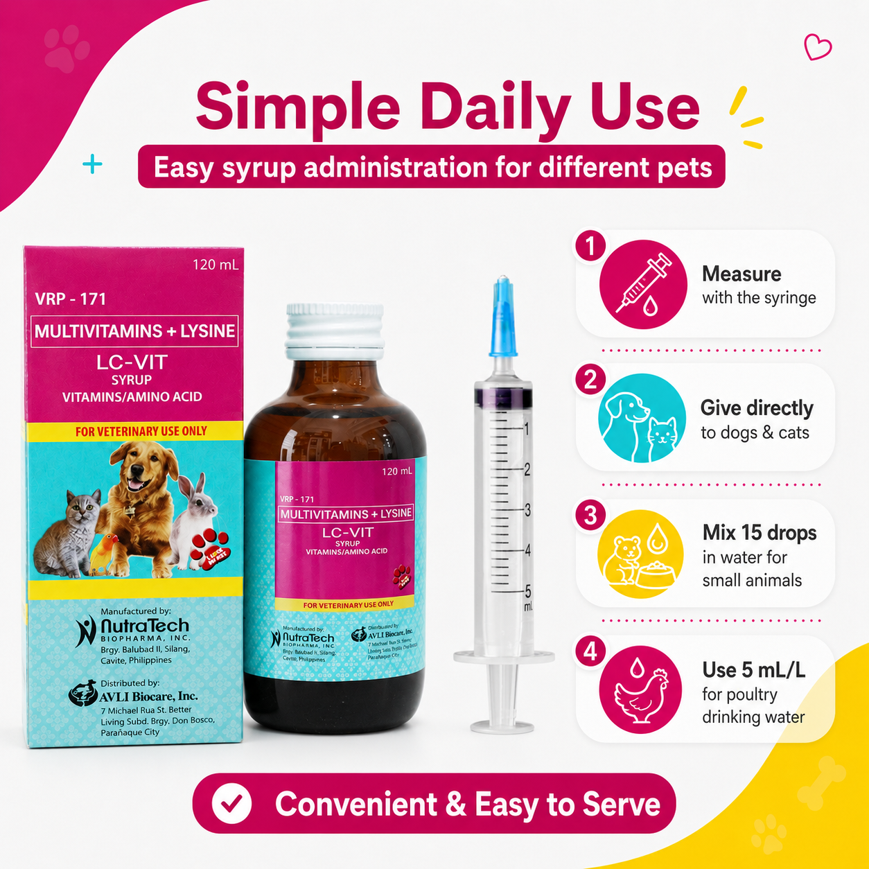 LC-Vit Multi-vitamins Syrup For Every Pet
