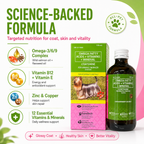 Coatshine 120mL Multi Vitamin Syrup Coat Skin for Dog Cat Omega Fatty Acids + Vitamins + Minertal