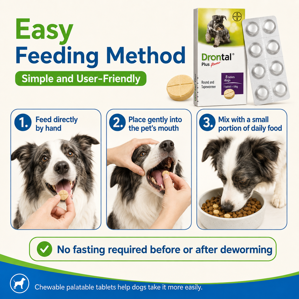 Drontal Plus Deworming Tablets for Dogs