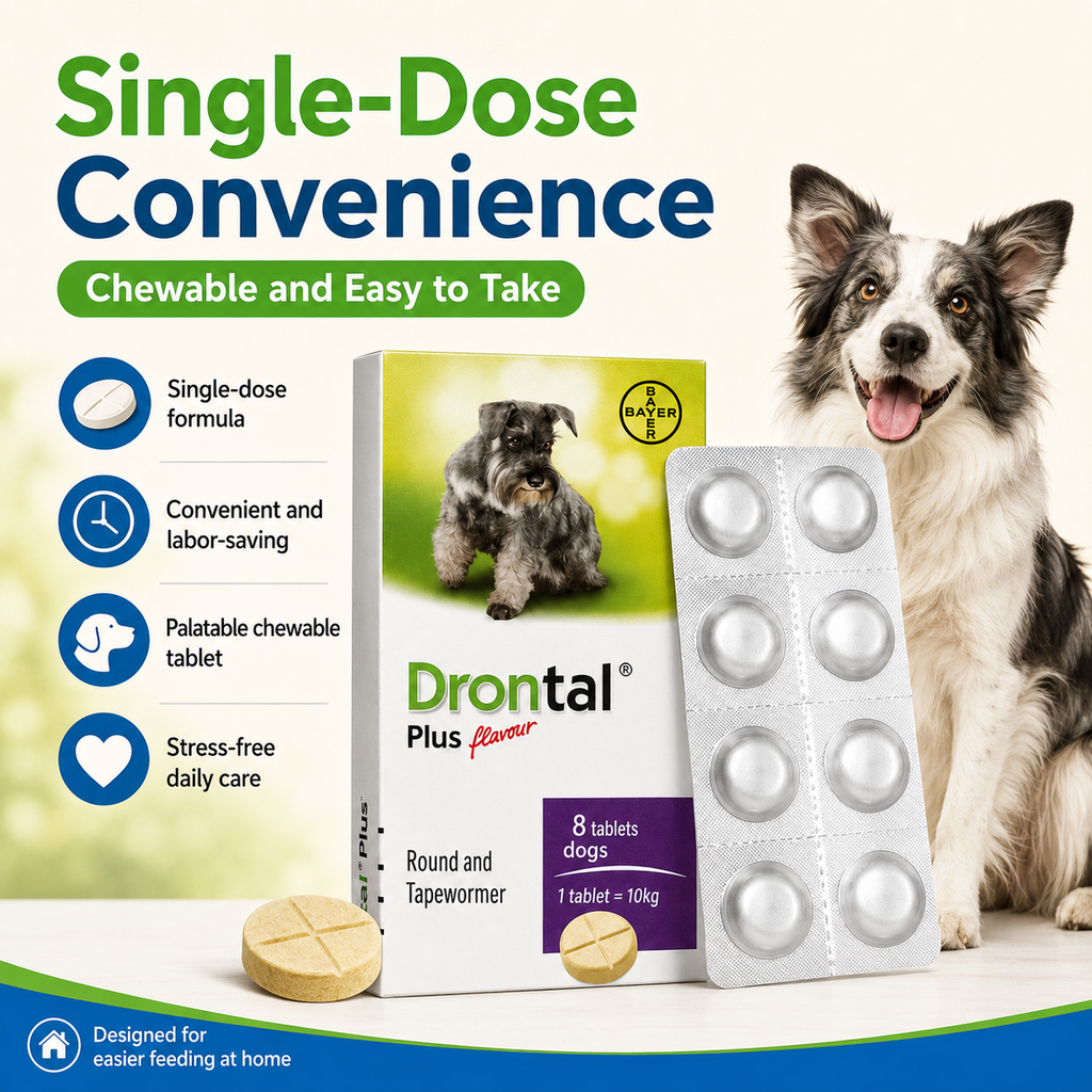 Drontal Plus Deworming Tablets for Dogs