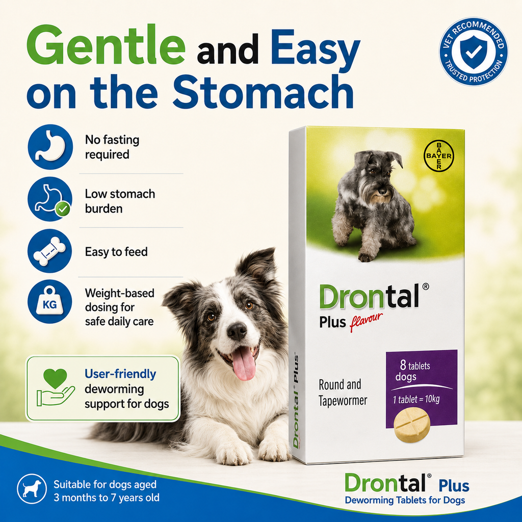 Drontal Plus Deworming Tablets for Dogs