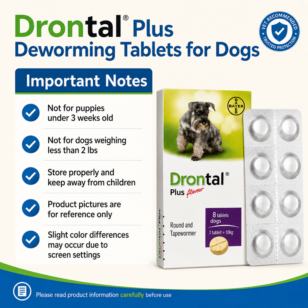 Drontal Plus Deworming Tablets for Dogs