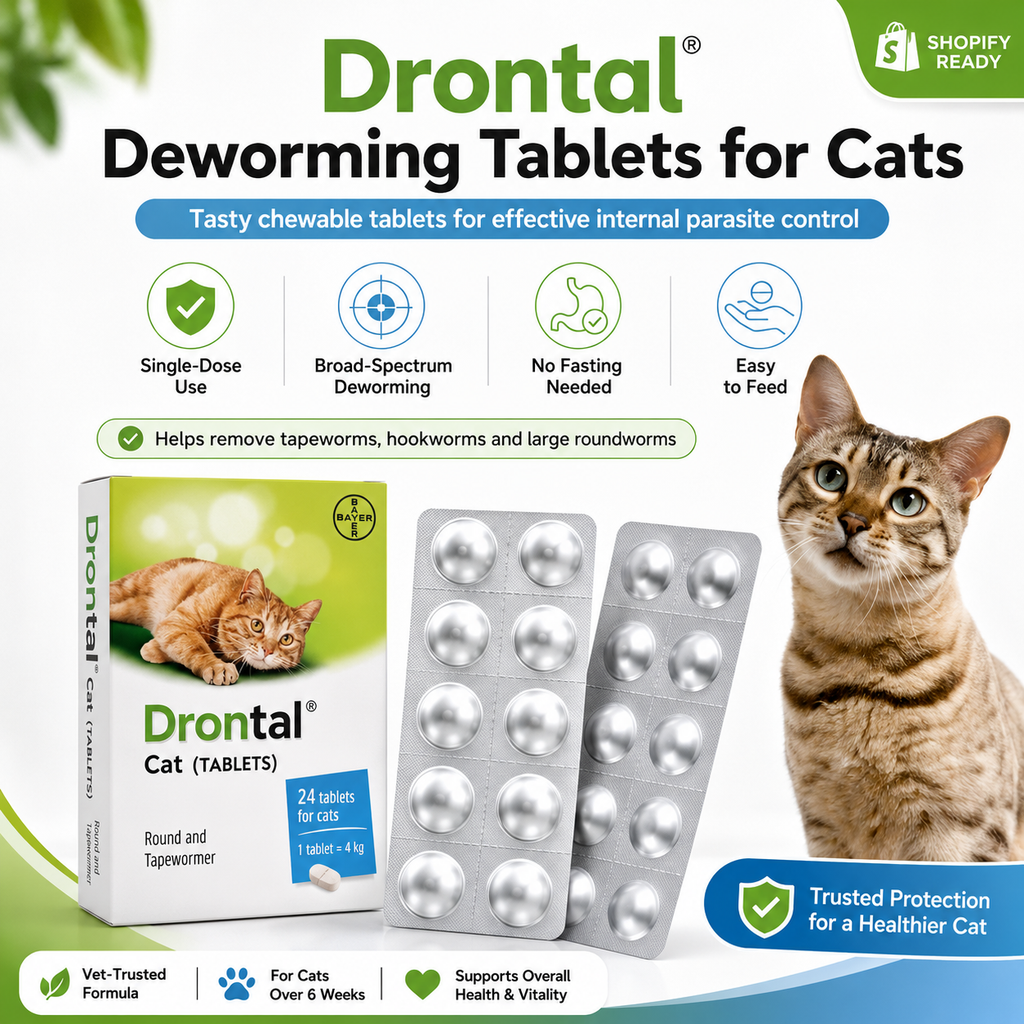 Drontal Plus Deworming Tablets for Cats