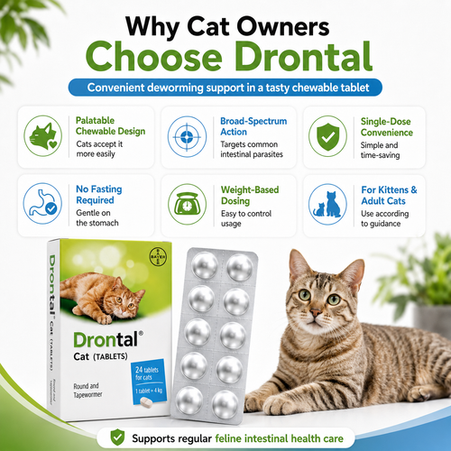 Drontal Plus Deworming Tablets for Cats