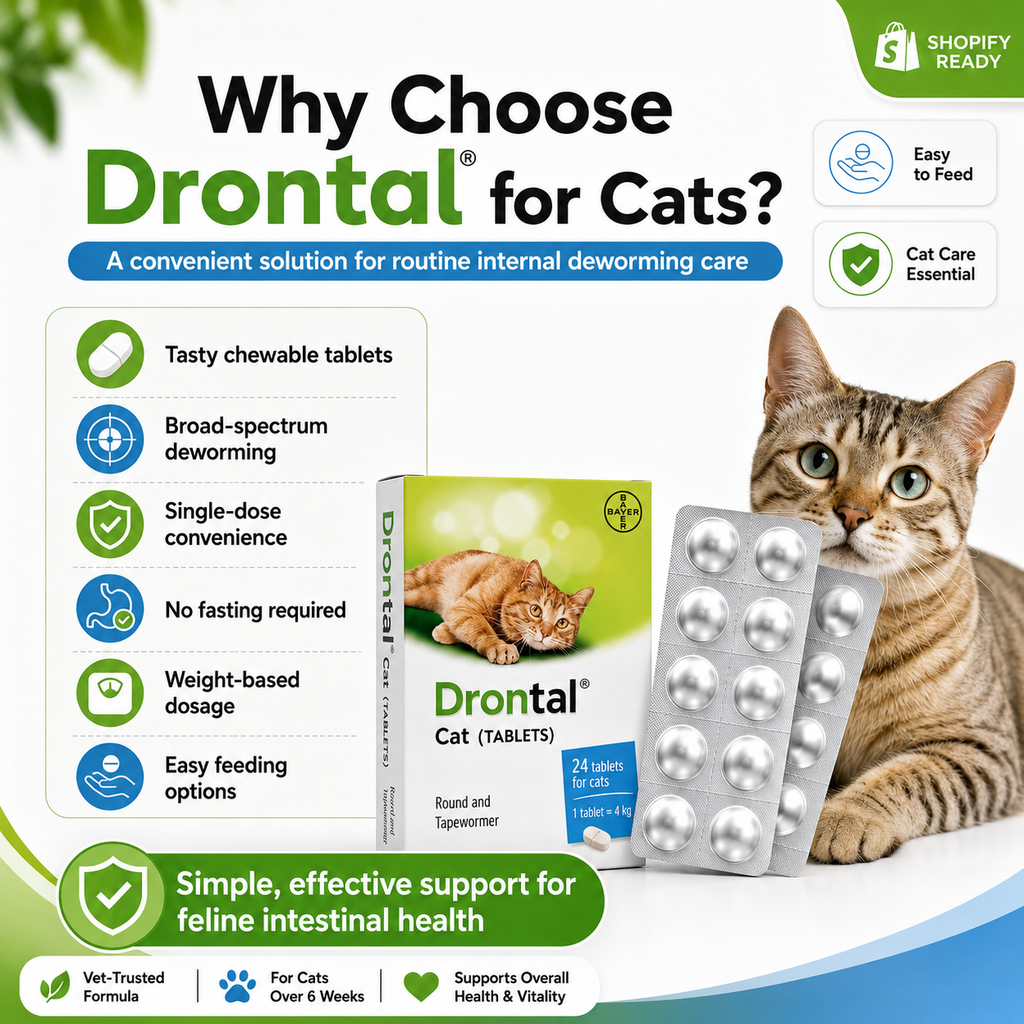 Drontal Plus Deworming Tablets for Cats