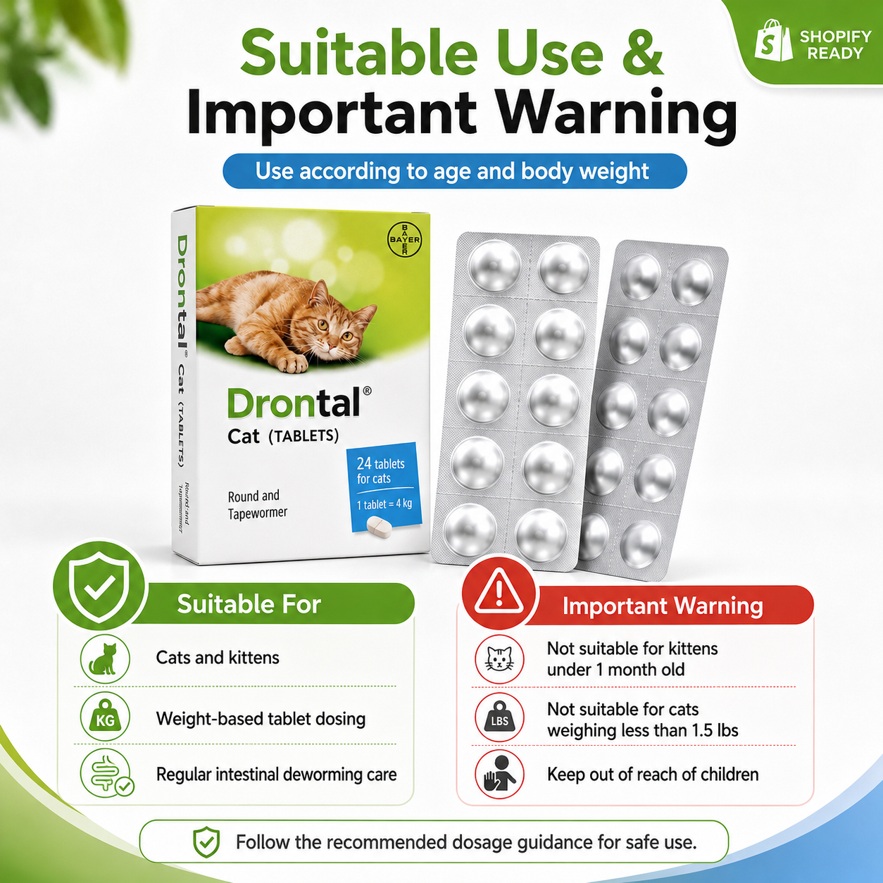 Drontal Plus Deworming Tablets for Cats