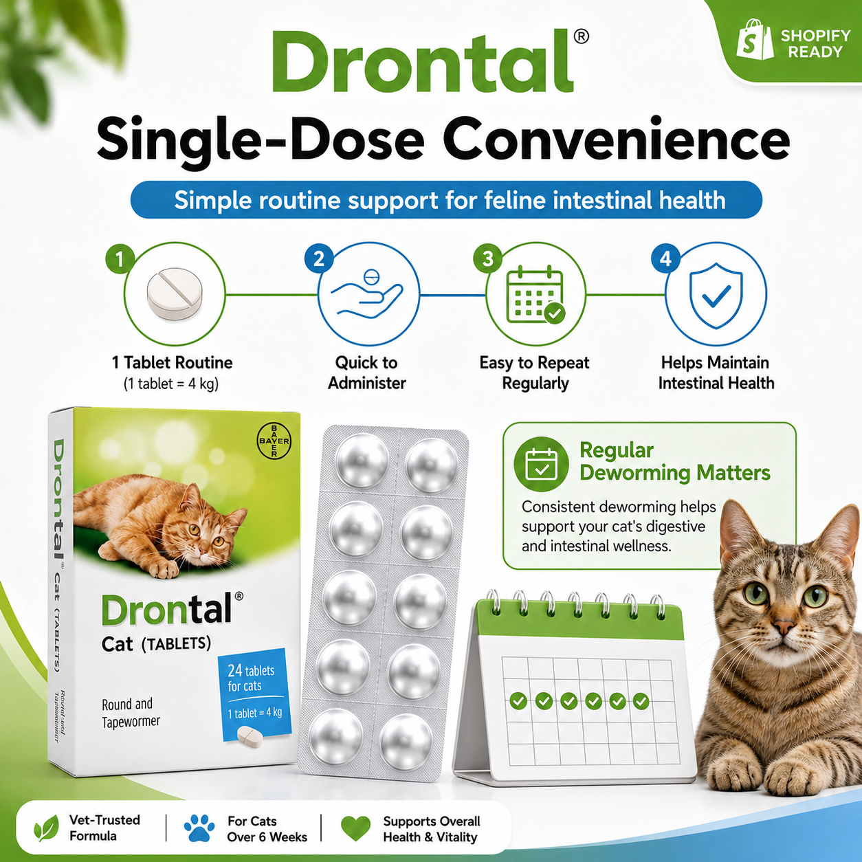 Drontal Plus Deworming Tablets for Cats