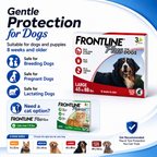 FRONTLINE Plus Deworming for Dogs Anti Ticks & Fleas Control for Dogs Repellent Anti-Flea 10-40kg