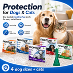 FRONTLINE Plus Deworming for Dogs Anti Ticks & Fleas Control for Dogs Repellent Anti-Flea 10-40kg