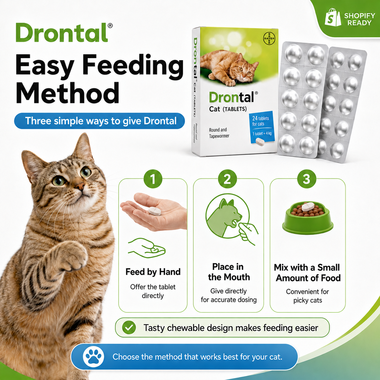 Drontal Plus Deworming Tablets for Cats